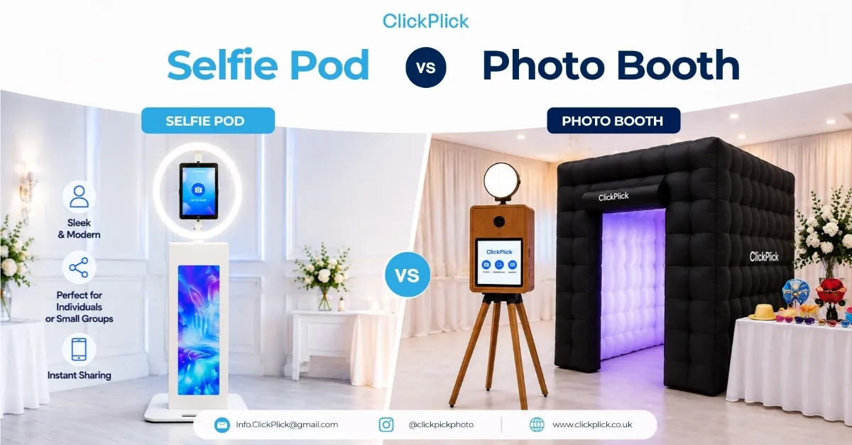What's the Difference Between a Selfie Pod and a Photo Booth?